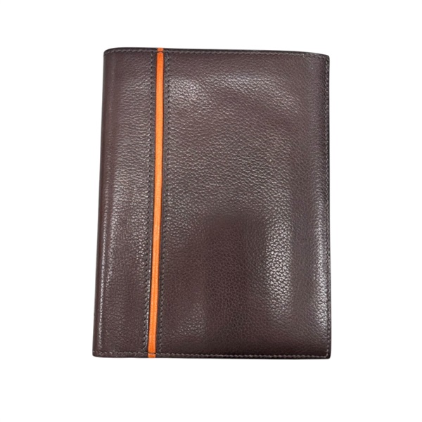 棕色 Evergrain牛皮 二折中夾 G.V/41