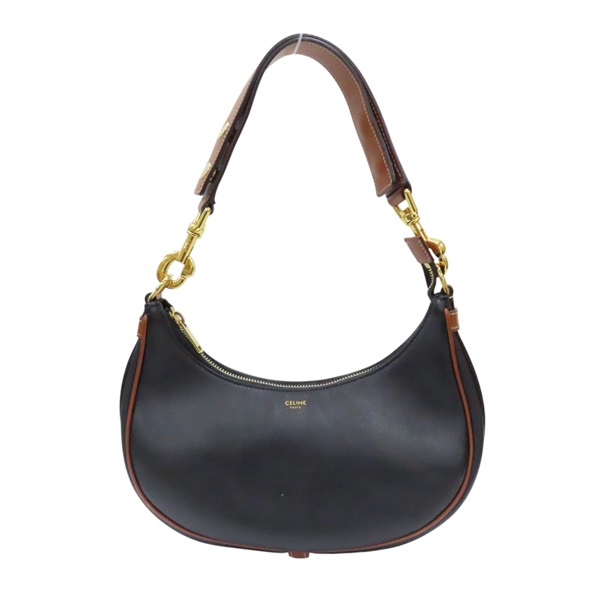 黑/棕色 牛皮 AVa 肩背包 F-LM2211