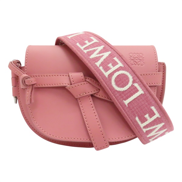 粉色 皮革 GATE 肩背包