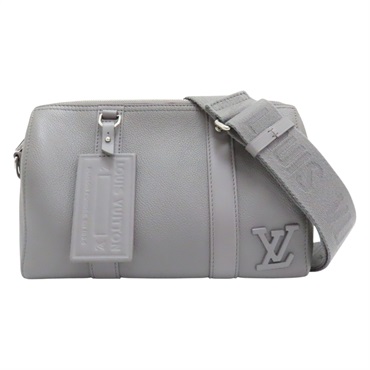 灰色 皮革 City keepall 肩背包 M59328