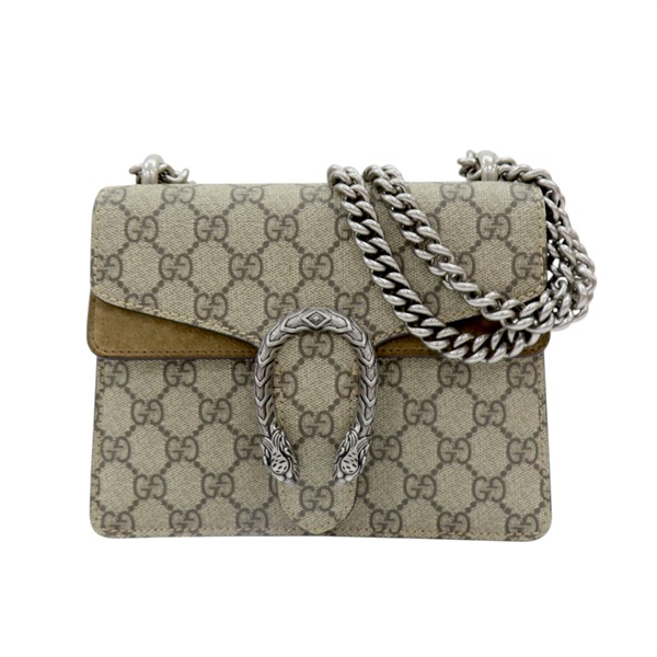 GG帆布 麂皮 Dionysus mini 鍊帶肩背包