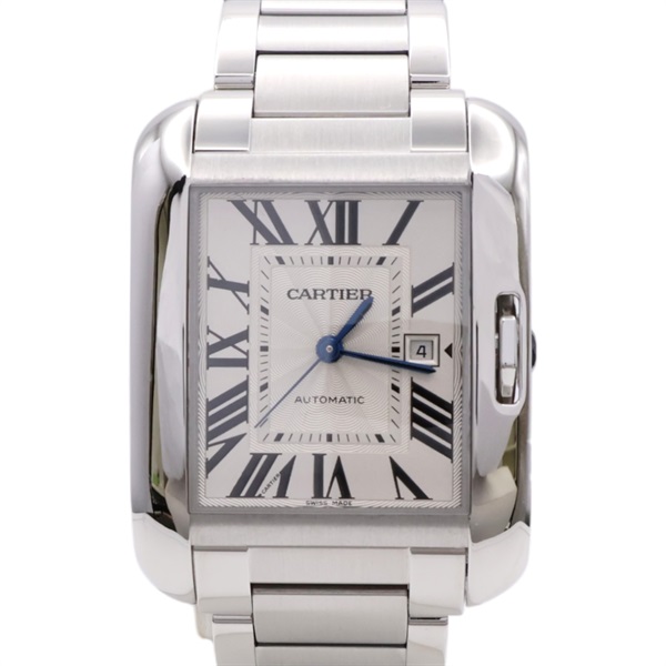 銀色錶盤 不鏽鋼 Tank Anglaise 腕錶【Cartier 卡地亞】 W5310009