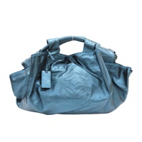 金屬綠皮革 Nappa Aire 手提包