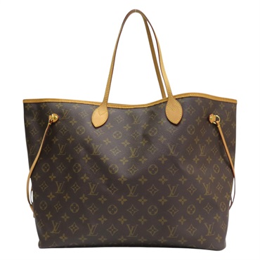 棕色 原花 帆布 NeverFull GM 托特包 M40157