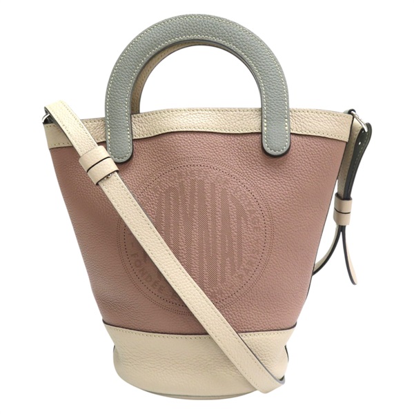 卡其 粉色 牛皮 兩用包