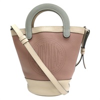 卡其 粉色 牛皮 兩用包