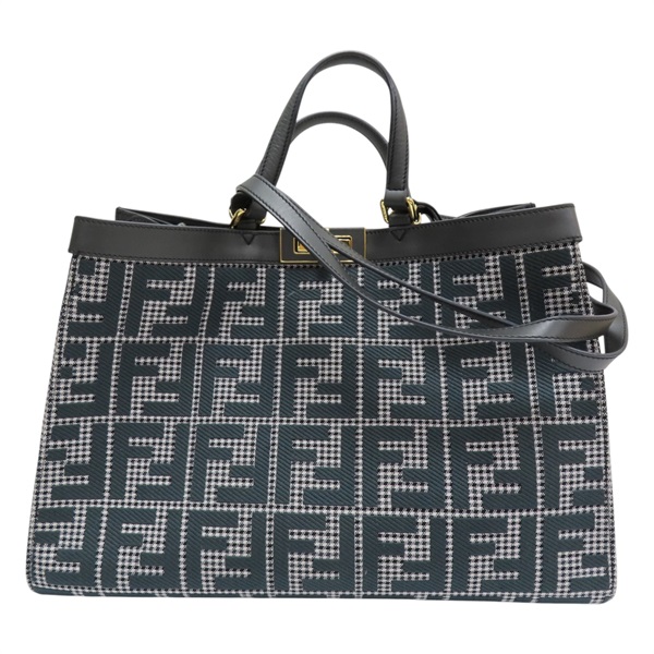 深灰色 帆布 Pee ka boo X tote 托特包 兩用包 8BH374