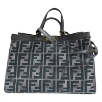 深灰色 帆布 Pee ka boo X tote 托特包 兩用包 8BH374