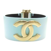 螢光綠 緞面牛皮 手環【CHANEL 香奈兒】