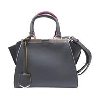 黑色 牛皮 Mini 3 Jours 兩用包 8BH333