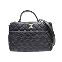 黑色 菱格紋羊皮 Trendy CC 兩用包