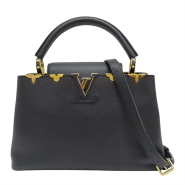 黑色 牛革 Capucines MM 兩用包【LOUIS VUITTON LV 路易威登】