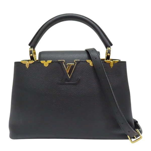 黑色 牛革 Capucines MM 兩用包【LOUIS VUITTON LV 路易威登】
