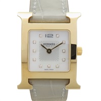 白色錶盤 11PD鑽石 Heure H 腕錶 HH 1202B