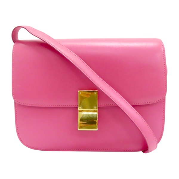 粉色 皮革 Classic box 肩背包
