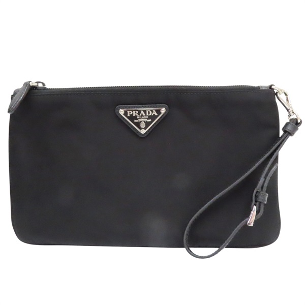 黑色 尼龍帆布 手拿包