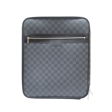 黑色 棋盤格帆布 Pegase 45 行李箱 N23302