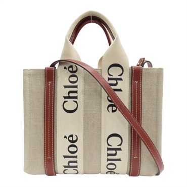 棕色 帆布 Woody Tote 兩用包