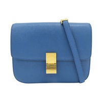 藍色 牛皮 Classic Box 肩背包