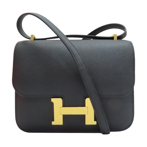 黑色 Epsom 牛皮 Constance 19 康康包 肩背包 K刻 金扣【HERMES 愛馬仕】 K刻/AS/291/US