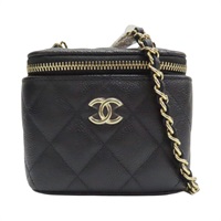 黑色 菱格紋 牛皮 Mini 小方包 肩背包【CHANEL 香奈兒】 AP1340