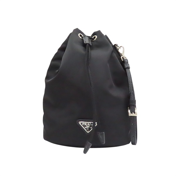 黑色尼龍 Re-Nylon 化妝袋 手提包 1NE369