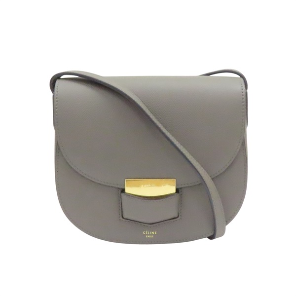 深灰色 牛皮 Trotteur 肩背包【CELINE 賽琳】
