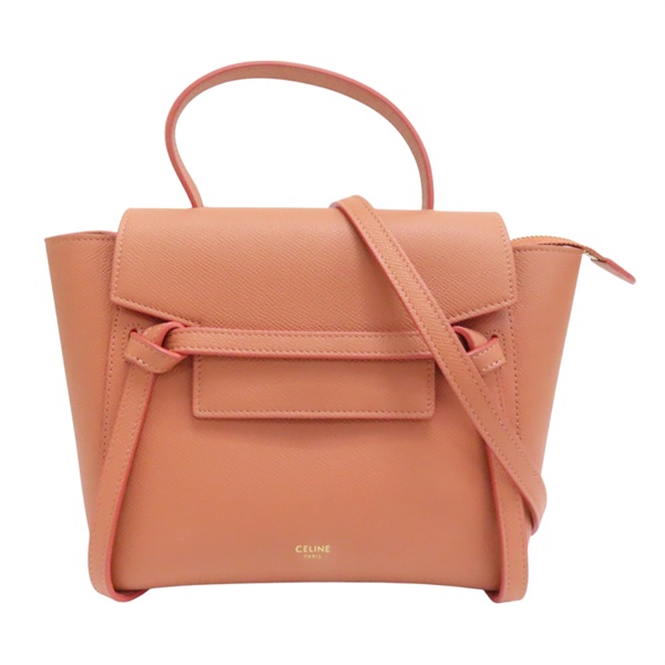 橘色 牛皮 Belt 兩用包