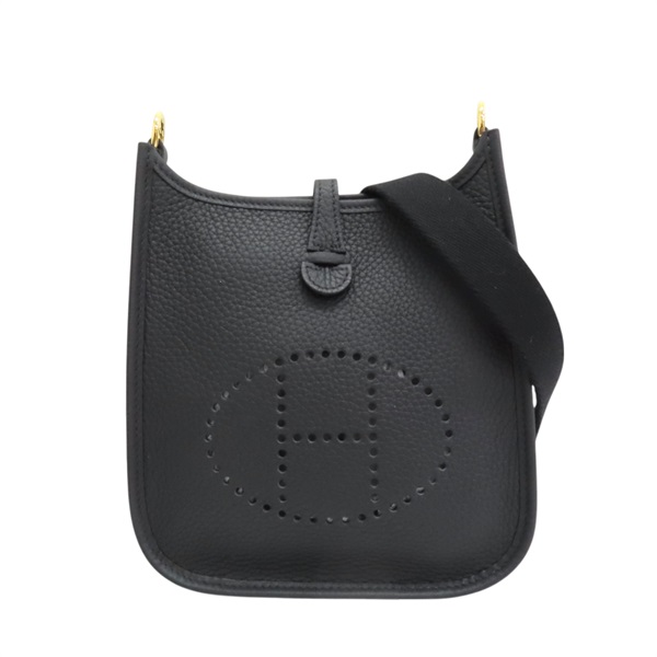 黑色 皮革 MiNi Evelyne 肩背包 K CH 003 BP