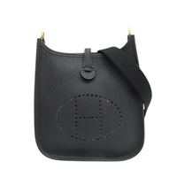 黑色 皮革 MiNi Evelyne 肩背包 K CH 003 BP