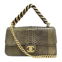 黑色 金色 蛇皮 鍊帶 Straight 兩用包