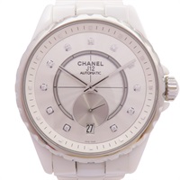 白色錶盤 11PD鑽石 陶瓷 不鏽鋼 J12 腕錶【CHANEL 香奈兒】 H4345