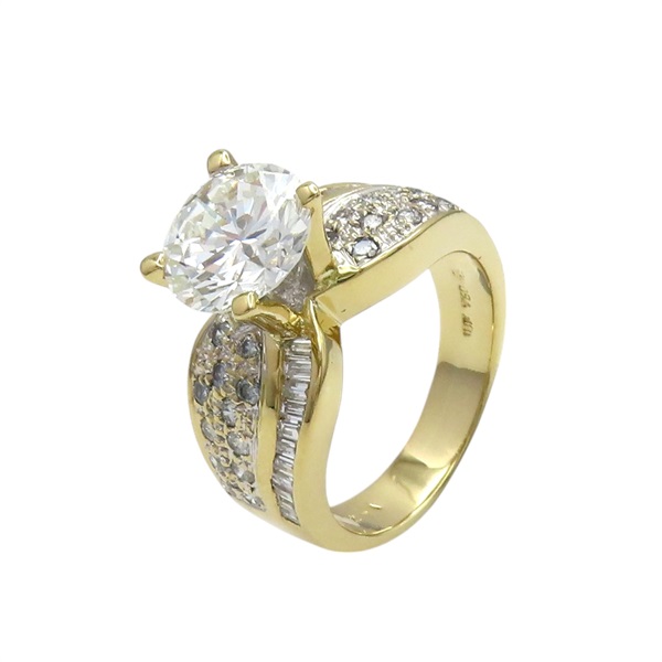 18K黃金 2.71CT鑽石 戒指【JEWELRY 無品牌珠寶】