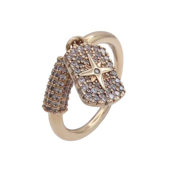 金色金屬 水鑽 戒指【APM Monaco】