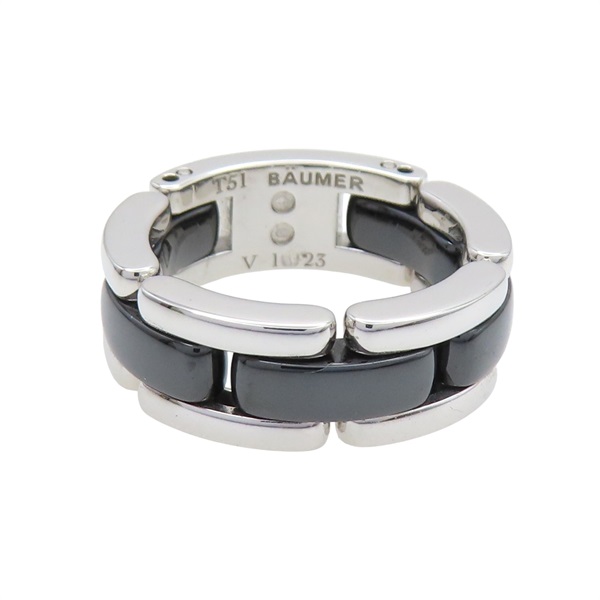 18K白金 黑色陶瓷 Ultra 戒指 51【CHANEL 香奈兒】 J2636