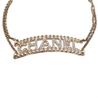 水鑽LOGO 頸鍊【CHANEL 香奈兒】