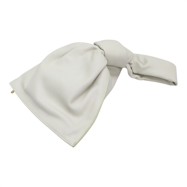 白色 皮革 手提包