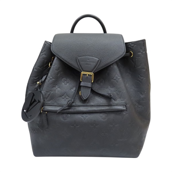 黑色 原花 牛皮 MONTSOURIS 後背包【LOUIS VUITTON LV 路易威登】 M45205