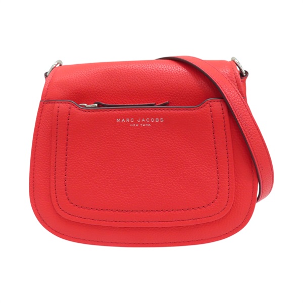 紅色 牛皮 馬鞍包 斜背包