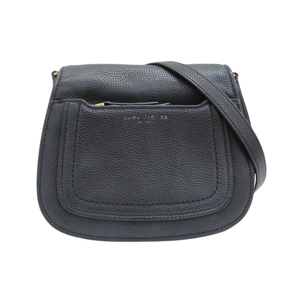 黑色 牛皮 馬鞍包 斜背包