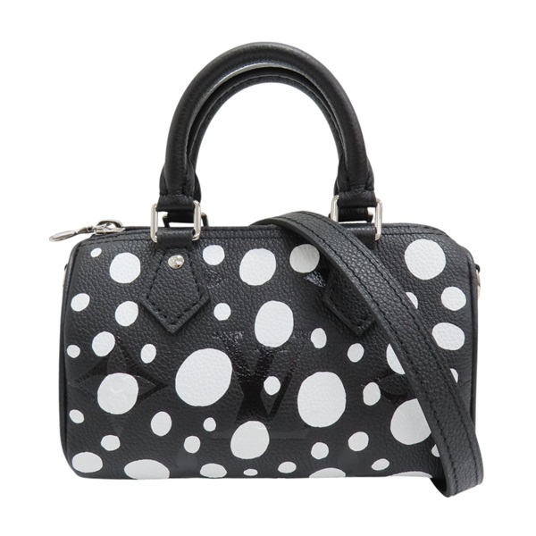 黑白 皮革 LV x YK Nano Speedy 兩用包 肩背包 M81910