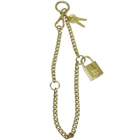 金色黃銅 鎖頭吊飾【MIU MIU 繆繆】