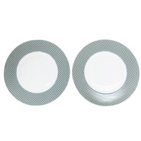 綠色 陶瓷 盤子兩入