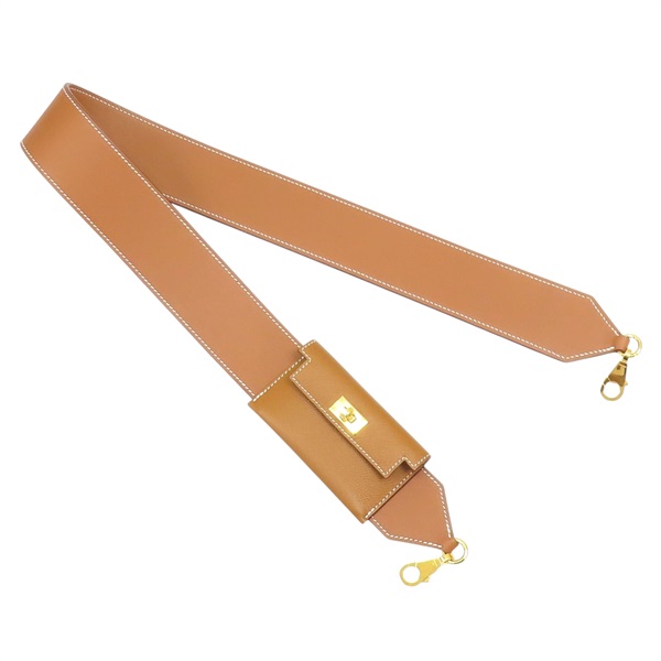 棕色 Swift/Epsom牛皮 Kelly pocket 肩背帶 Y刻【HERMES】