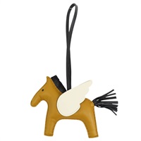 卡其/白/黑色 羊皮 中飛馬 Rodeo Pegase 掛飾 Z刻【HERMES 愛馬仕】