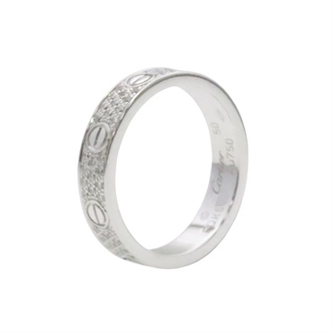 18K 白金 Love 戒指 #50【Cartier 卡地亞】 B4083450