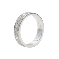 18K 白金 Love 戒指 #50【Cartier 卡地亞】 B4083450