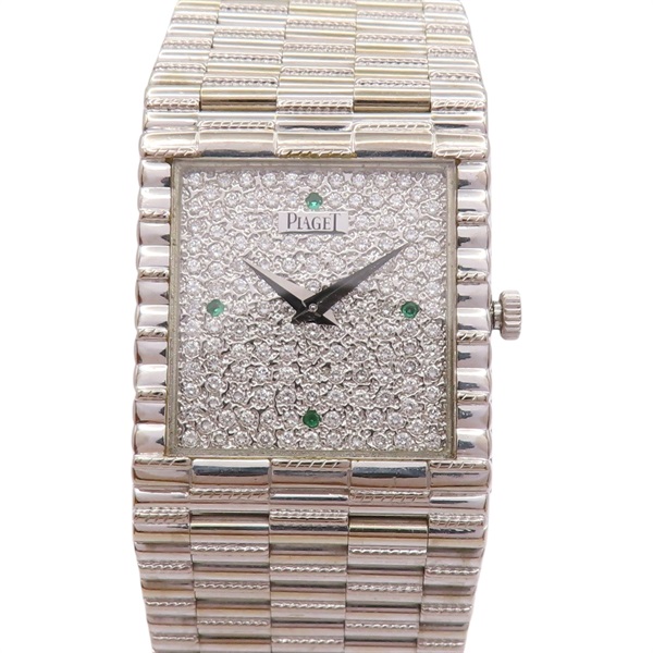鑽石錶盤 18K白金 Emperador 腕錶【Piaget 伯爵】 9131 G2