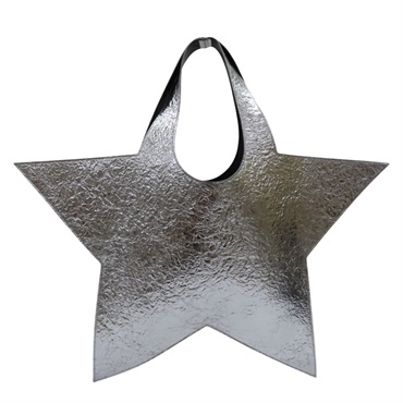 銀色 牛皮 Loperni Star 單肩包