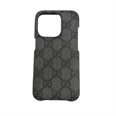 烏木色 PVC塗層帆布 IPHONE 15PRO 手機殼 【GUCCI 古馳】 #760213